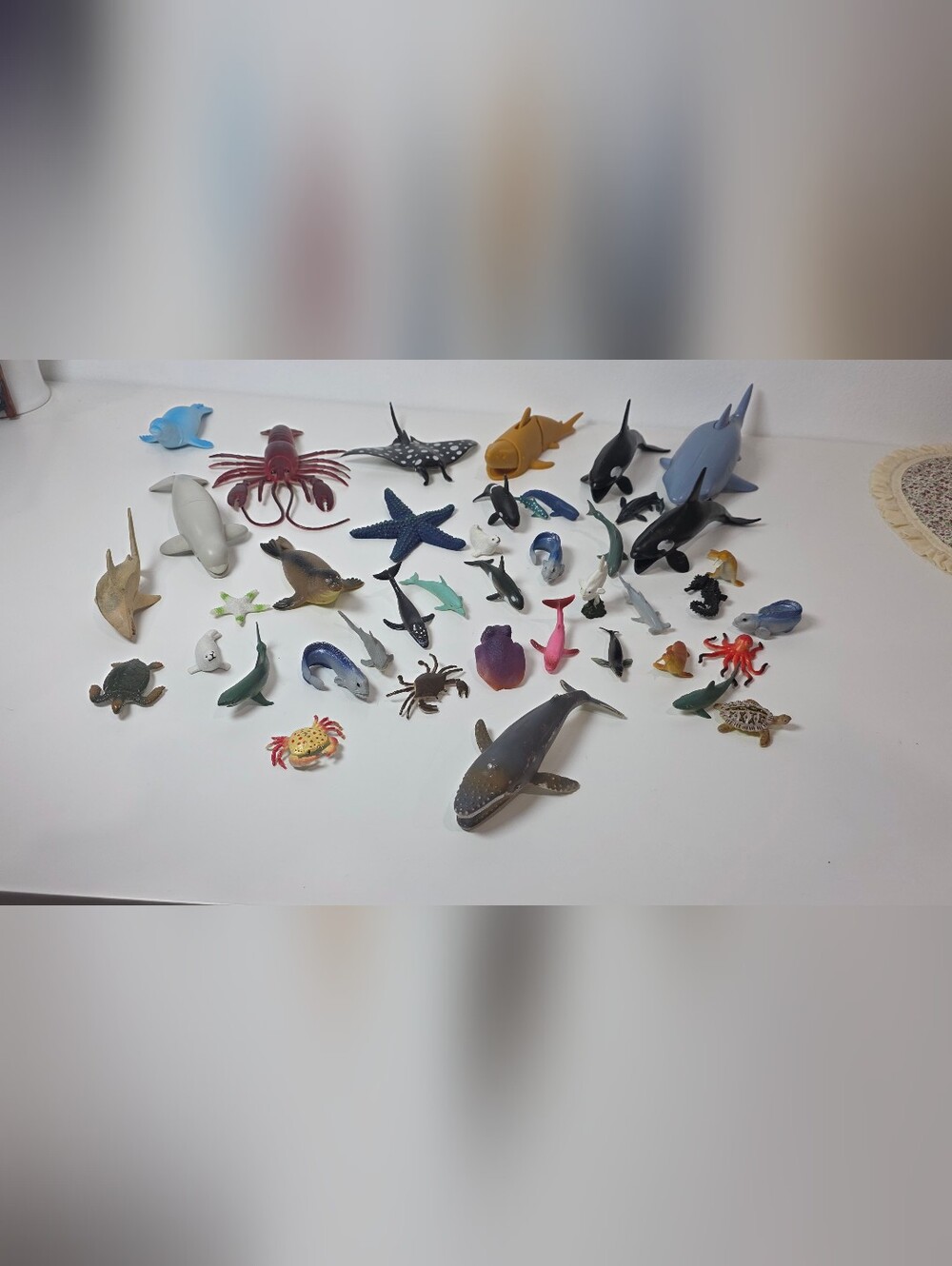 Assorted Ocean Animal Toy Figures - Multicolor Marine Set